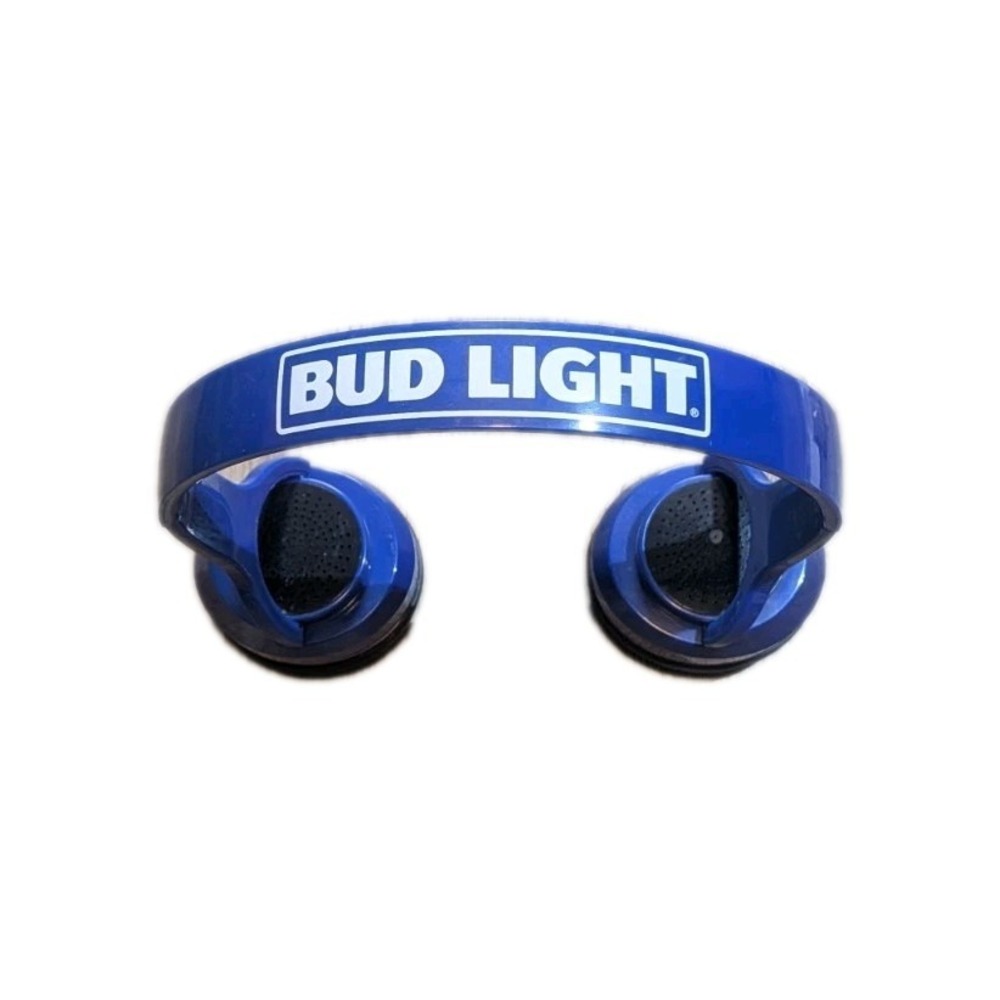 Bud Light Wireless Bluetooth Over Ear Speaker Headphones New Without Box